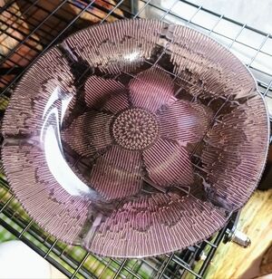 Fortecrisa Amethyst Glass Salad Plate